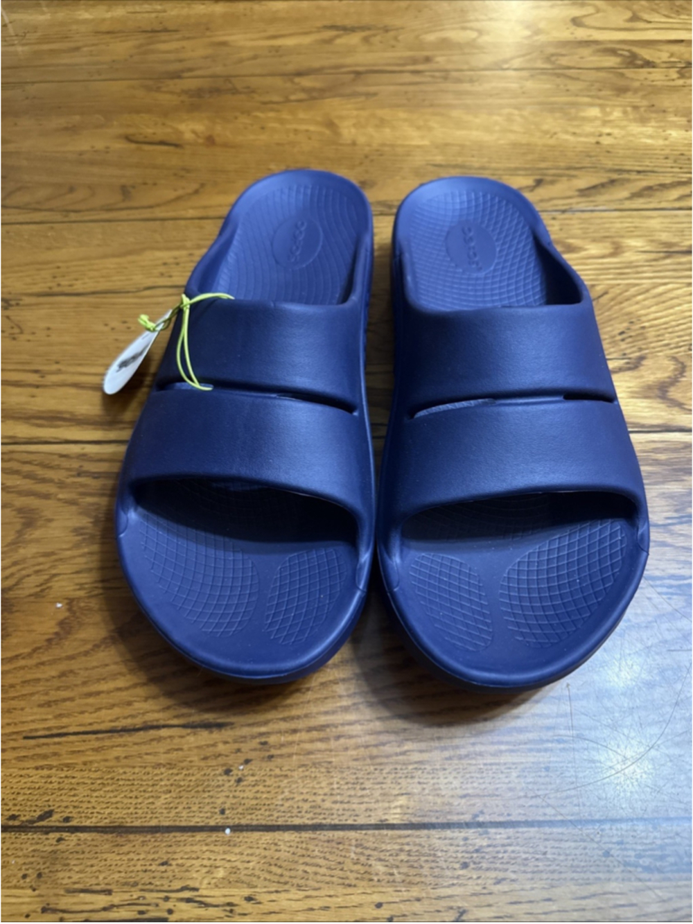 OOFOS Unisex Blue Recovery Comfort Slides Sandals. Si9ze M13/W15. - Picture 2 of 7
